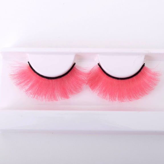 Colorful Eyelashes Halloween Dramatic Party Mixed Color False  Lashes Eye Extensions Makeup