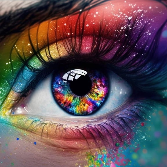 Colorful Eyes Art Series Wooden Puzzle, Dust - Free Perfect Interlocking, Suitable for Home Decoration, Birthday Gifts, Suitable for Both Men and Women300 Piece