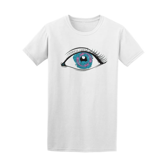 Colorful Eyes With Fish Waves T-Shirt - Image by Shutterstock, Male 3X-Large
