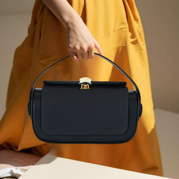 Colorful Fabric Flap Crossbody Bag Adjustable Strap 7.9"x3.9"x4.3