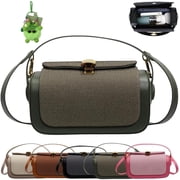 Colorful Fabric Flap Crossbody Bag, Textured Crossbody Bags, Women Chic Small Purse