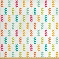 thumbnail image 1 of Colorful Fabric by the Yard, Abstract Plucked Tiny Branches with Colorful Leaves Simplistic Repeating Pattern, Upholstery Fabric for Dining Chairs Home Decor Accents, Multicolor by Ambesonne, 1 of 4