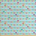 thumbnail image 1 of Ambesonne Colorful Fabric by the Yard Upholstery, Birds on Festival Flags, 10 Yards, Multicolor, 1 of 4