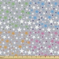thumbnail image 1 of Ambesonne Colorful Fabric by the Yard Upholstery, Abstract Colorful Stars, 3 Yards, Purpleblue and Multicolor, 1 of 5