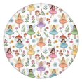 thumbnail image 1 of Colorful Fairy Flower Pattern Round Fitted Tablecloth with Elastic Edge,Dining Table Cover Waterproof,Outdoor Round Tablecloth for Camping,Dining,Indoor and Outdoor, 1 of 7