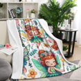 thumbnail image 1 of Colorful Fairy Princess Pattern Blanket,Comfortable Soft Lamb Wool Throw Blanket,All Season,Warm Lightweight Blankets for Sofa Bed Couch Living Room Chair,40"x50", 1 of 4