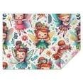 thumbnail image 1 of Colorful Fairy Princess Pattern Rectangle Tablecloth 60"x84",Waterproof Polyester Rectangle Table Cloth, Wipeable Spillproof Polyester Tablecloth for Dining, Camping, Indoor and Outdoor, 1 of 5