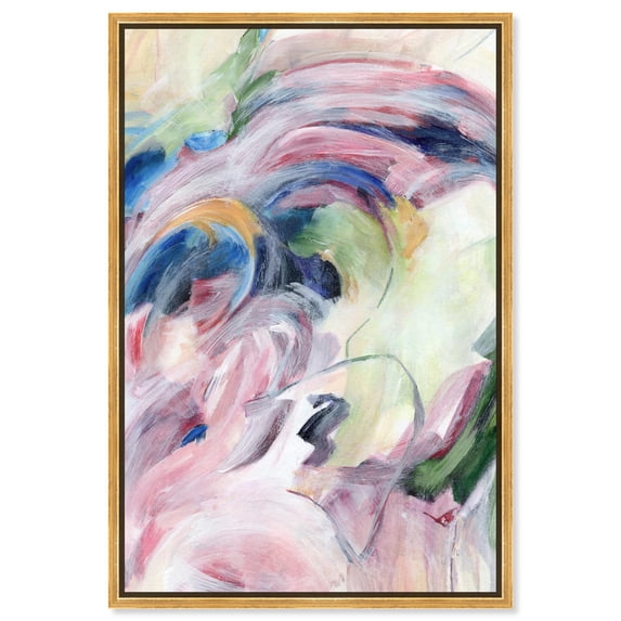 Colorful Fantasia Canvas Print Patel Art Prints by Art Remedy, Gold Frame, 20 x 30