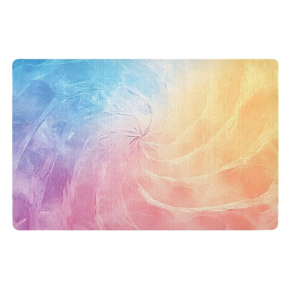 Colorful Fantasy Spin Floor Door Mat Outdoor Indoor for Home Entrance Welcome Mats 32"x20"