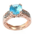 Colorful Fashion Engagement Wedding Women's Breakaway Rose Ring Gold
