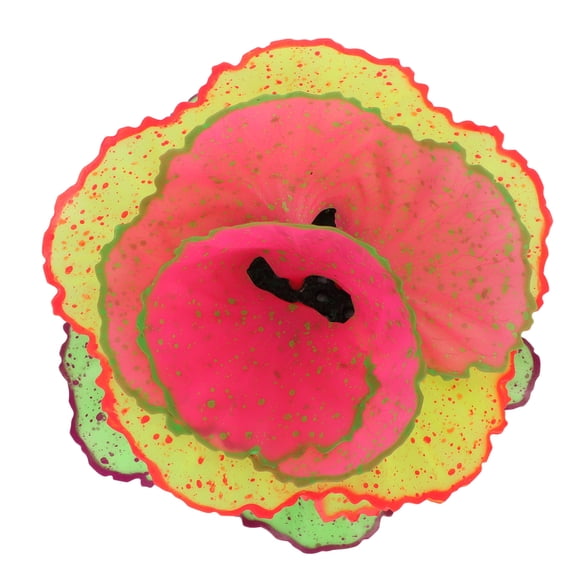 Colorful Faux Lettuce Coral Reef Ornament Glowing Simulation Aquarium Plants Structure Undersea Fish Tank Vivid Biological Marine Landscape Decoration 13x11x8 Inches