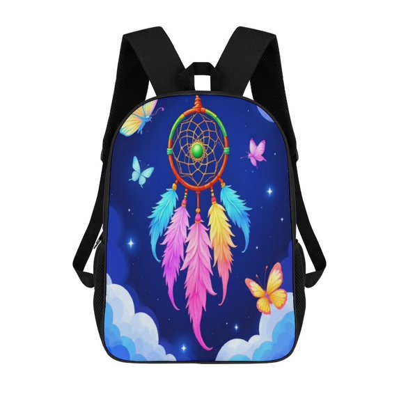 Colorful Feather Dreamcatcher Night Sky Backpack 17in Laptop traveling ...