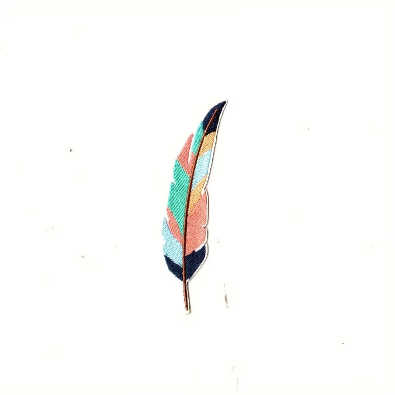 Colorful Feather Iron-On Embroidered Patches Set for Jackets, Shirts, Pants, and Shoes