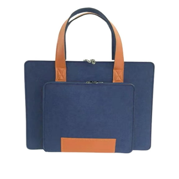 Colorful Felt Laptop Sleeve Case, Large Capacity Protective Liner with Handle for Tablet and Computer, Business and Casual Organizer for Stylish Professionals and Youngsters