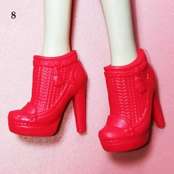 Colorful Female Fashion Long Knees Boots Doll Shoes Socks Accessories Hero Dolls Boot 8