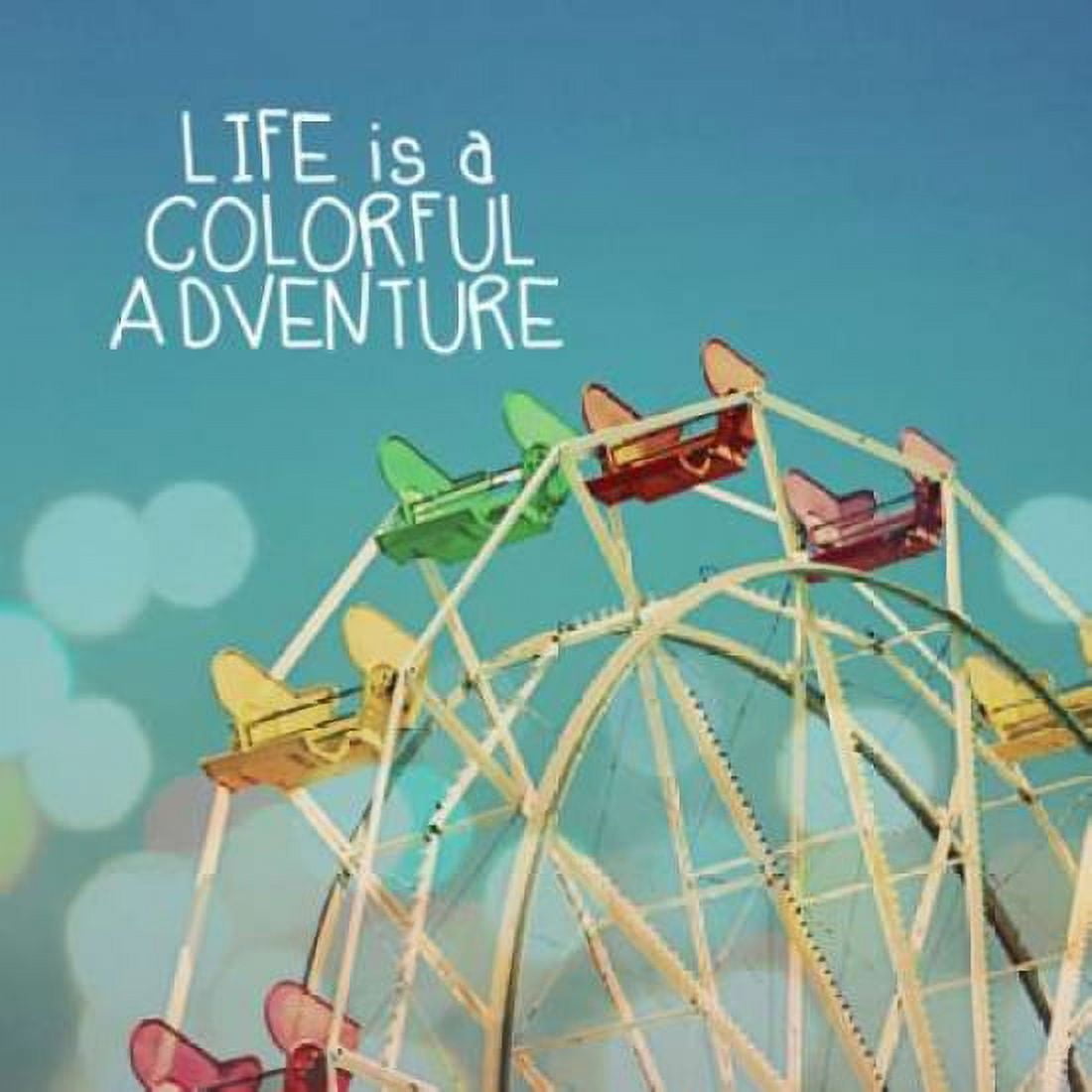 Colorful Ferris Wheel Canvas Art - Linda Woods (24 x 24)
