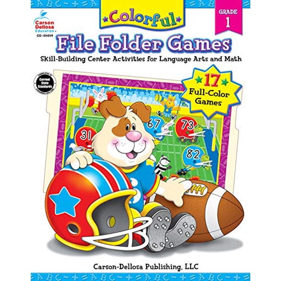 Pre-Owned Colorful File Folder Games Grade 1: Skill-Building Center Activities for Language Arts and Math Paperback