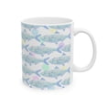 thumbnail image 1 of Colorful Fish Patterned Ceramic Mug oz and oz Perfect Nature Lovers and Coastal Dr, Coffee Mug., 1 of 4