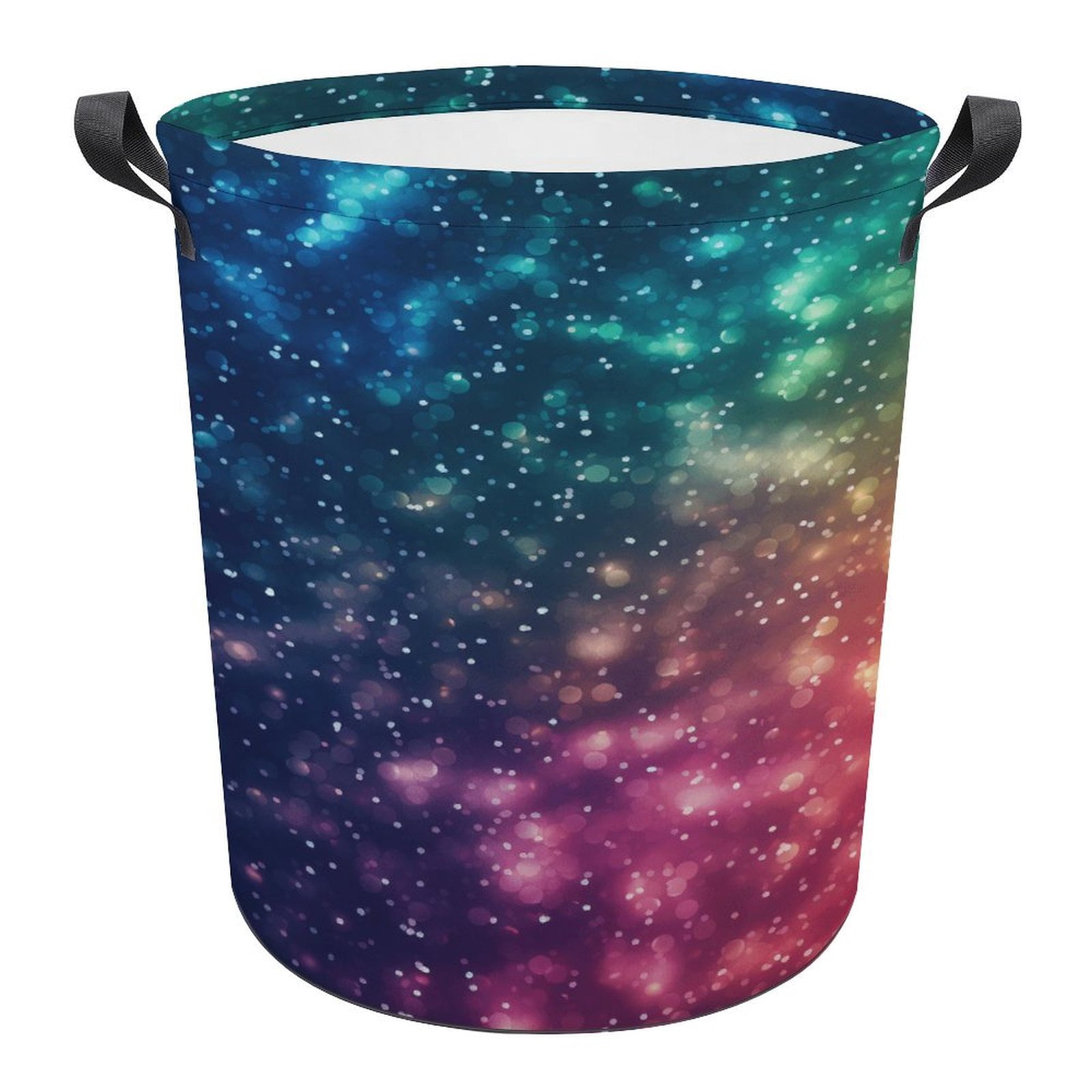 Mermaid Scale Laundry Hamper - Collapsible Waterproof Basket, 12.6" X 11" X 22.7"
