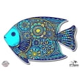 thumbnail image 1 of Colorful Fish Tangle Art Design - 12" Vinyl Sticker Waterproof Decal, 1 of 1