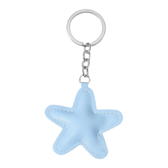 Colorful Five-Pointed Star Keyring Star Shaped Keychain Handmade Pentagrams Pendant Key Chain Handmade Bag Jewelry