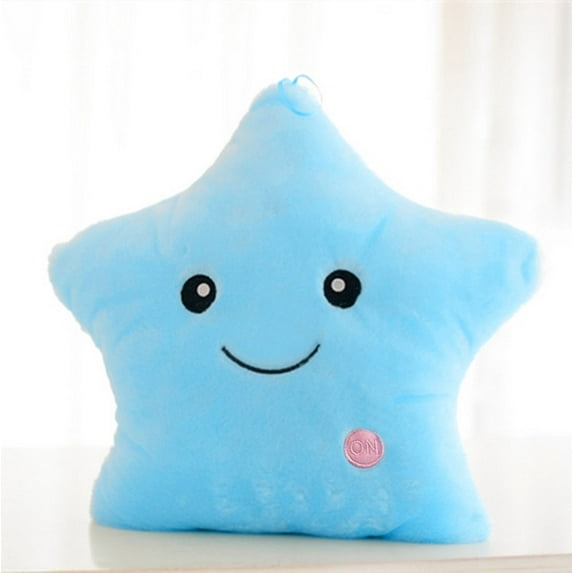 Colorful Five-pointed Star Luminous Glowing,Soft Plush Children Cute Toy for Christmas Gifts