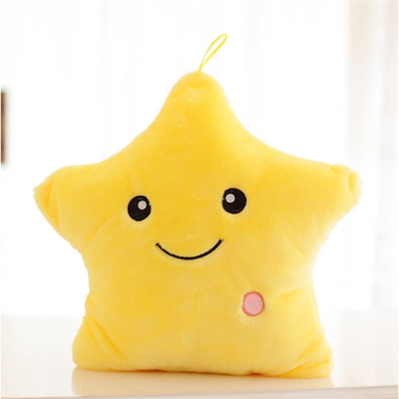 Colorful Five-pointed Star Luminous Glowing,Soft Plush Children Cute Toy for Christmas Gifts