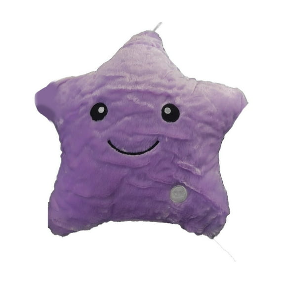 Colorful Five-pointed Star Luminous Glowing,Soft Plush Children Cute Toy for Christmas Gifts