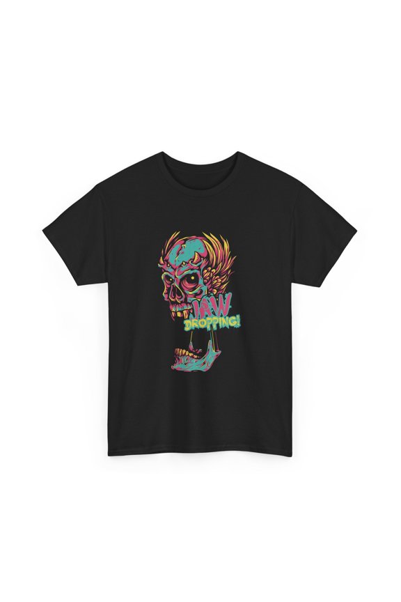Colorful Flaming Skull graphic Tee | Jaw Dropping Cool T-Shirt, Quality Cotton