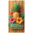 thumbnail image 1 of Colorful Floral Aloha Tropical Banner Decorative Hibiscus Pineapple Design for Luau Party Beach Celebration Summer Events, 1 of 7