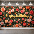 thumbnail image 1 of Colorful Floral Banner Butterfly Decoration Spring Theme for Birthday Party Kids Celebration Event, 1 of 9