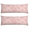 thumbnail image 1 of Colorful Floral Body Pillow Cover 20x54 - Retro Bohemian Long Pillow Case with Invisible Zipper, Full-Length Support Pillow Protector, Cozy Fabric for Bed, Couch, Car, 1 of 4