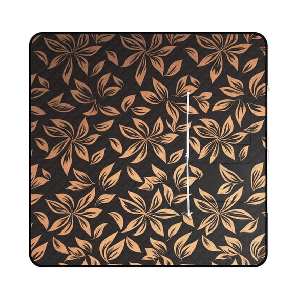 Colorful Floral Bohemia Waterproof Picnic Blanket with Foldable Zipper, Suitable for Outdoor Use, Suitable for Travel, Camping, Beaches, Parks, Grasslands, Picnic Blanket Accessories