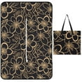 thumbnail image 1 of Colorful Floral Bohemia Waterproof Picnic Blanket with Foldable Zipper, Suitable for Outdoor Use, Suitable for Travel, Camping, Beaches, Parks, Grasslands, Picnic Blanket Accessories, 1 of 8