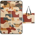 thumbnail image 1 of Colorful Floral Bohemia Waterproof Picnic Blanket with Foldable Zipper, Suitable for Outdoor Use, Suitable for Travel, Camping, Beaches, Parks, Grasslands, Picnic Blanket Accessories, 1 of 8