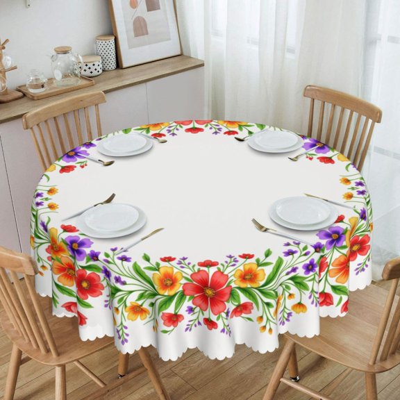 Colorful Floral Border Frame