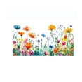 thumbnail image 1 of Colorful Floral Bouquet Window Sticker, Cut To Size Freely Large Olorful Floral Pattern Window Film Widnow Clings for Office Home Decor, Flower Window Clings for Glass Windows, 1 of 7