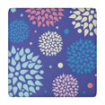 thumbnail image 1 of Colorful Floral Dots Pattern Square Fitted Tablecloth with Elastic Edge,Square Table Cover,Washable Elastic Table Cover for Home Kitchen Party Decor 34"x34", 1 of 6