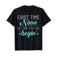 thumbnail image 1 of Colorful Floral First Time Nana Spoiling Begins T-Shirt Gift for New Grandparents, 1 of 5