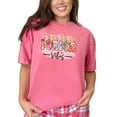 thumbnail image 1 of Colorful Floral Mama Vibes Graphic, Crunchberry Comfort Colors T-Shirt, 2XL, 1 of 3