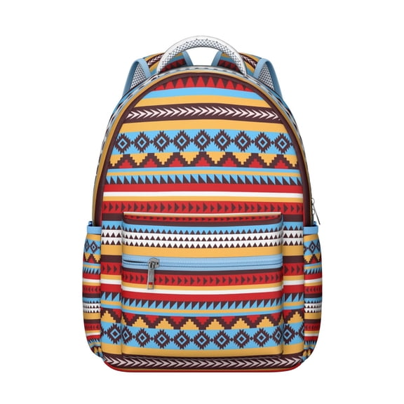Colorful Floral Pattern Adjustable Strap Backpack, Waterproof and Durable, Large Capacity Multifunctional School Bag for Student, Boho Chic Style for Travel and Outdoor Use