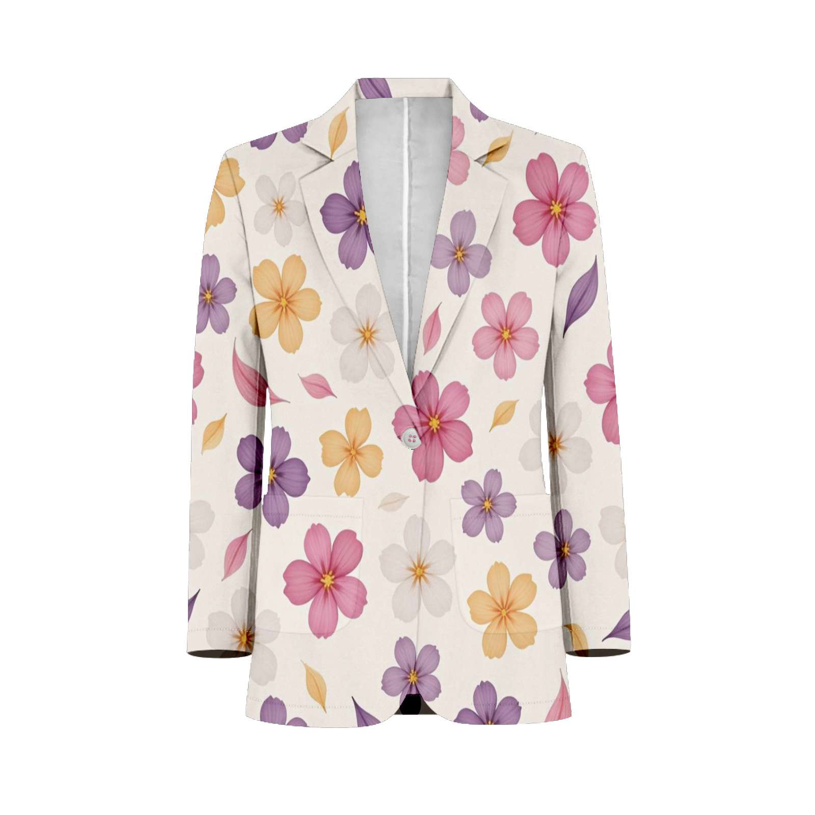 Colorful Floral Pattern Background Customized Men's Suits full man ...