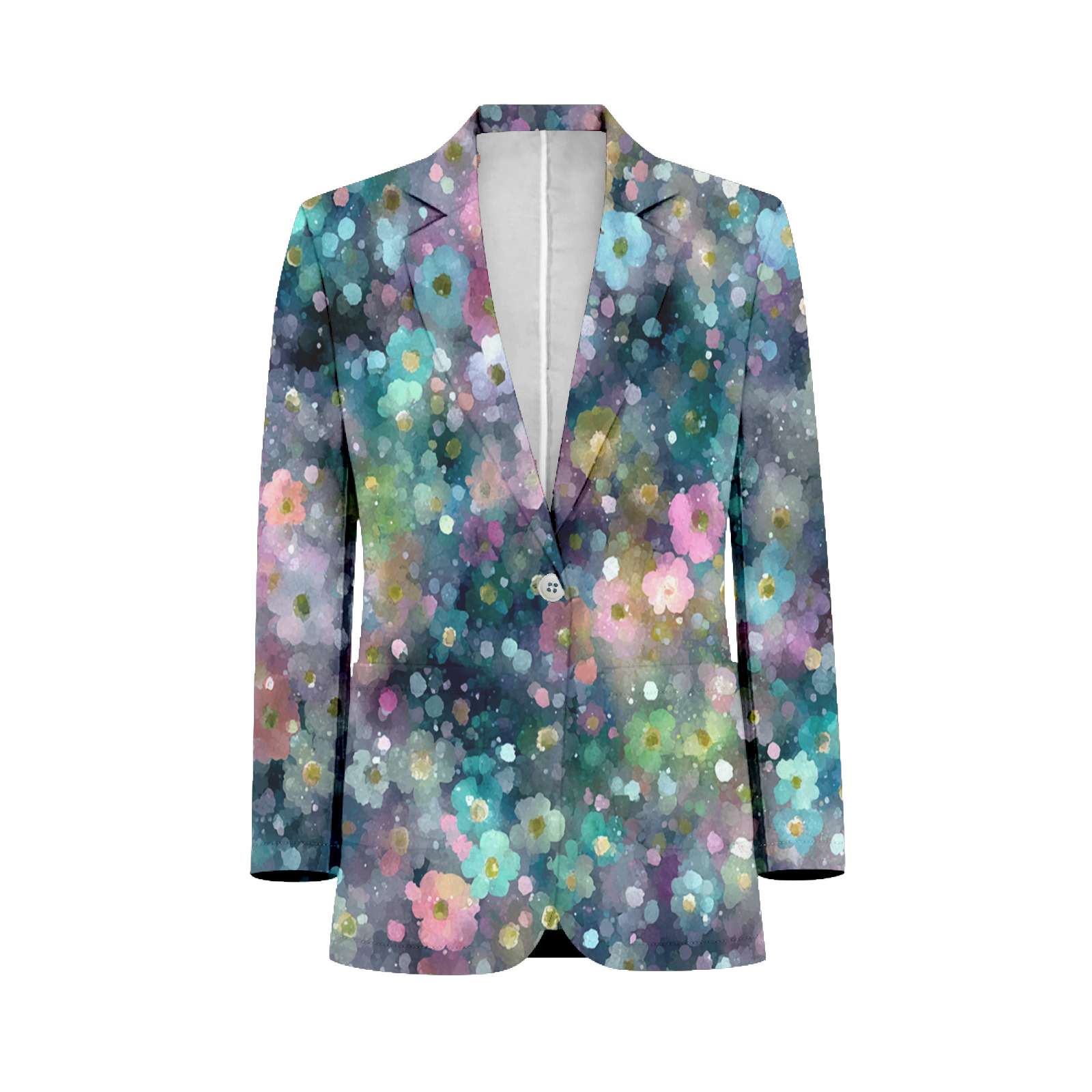 Colorful Floral Pattern Customized Men's Suits full man Shawl Collar ...