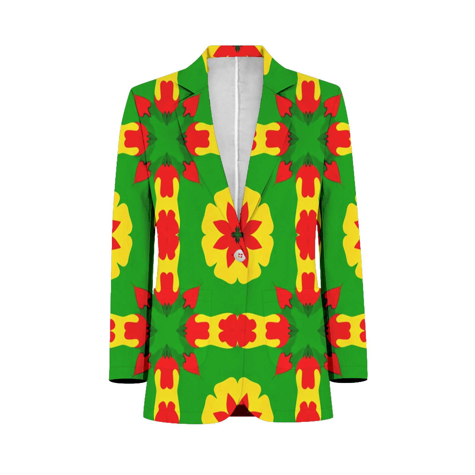 Colorful Floral Pattern Design Men Blazers Slim Clothing Summer Jacket ...