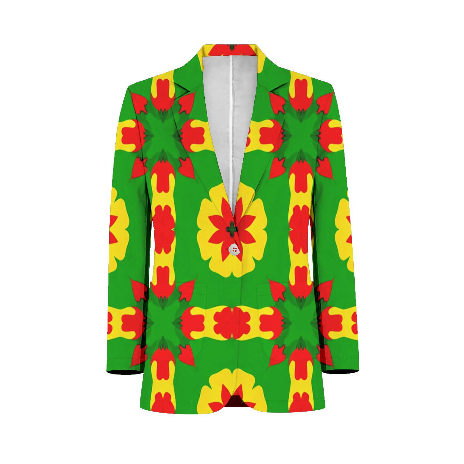 Colorful Floral Pattern Design Mens Suits Shawl Collar Slim Fit Suit ...