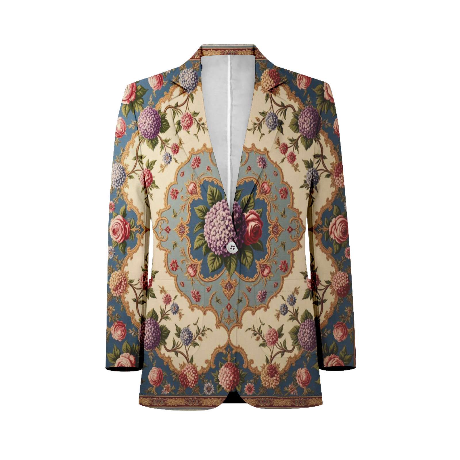 Colorful Floral Pattern Square Customized Men's Suits full man Shawl ...