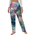 thumbnail image 1 of Colorful Floral Pattern Winter Female Pants Flannel High Waist Women Pants Lady Warm Straight Leg Plush Trousers, 1 of 7