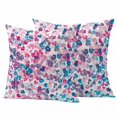 thumbnail image 1 of Colorful Floral Pillow Covers 2 Pack Spring Abstract Red Blue Flower Art Garden Pillowcase Waterproof Outdoor Throw Pillow Cover for Patio Garden Square Cushion 18”x18”, 1 of 9