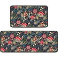 thumbnail image 1 of Colorful Floral Rug for Kitchen Mats for Floor 2 Piece, Anti Fatigue Floor Mat for Kitchen, Kitchen Floor Mats for in Front of Sink and Boho Kitchen Matt for Standing for Kitchen Decor 17"X30"+17"X47", 1 of 6