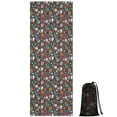 thumbnail image 1 of Colorful Floral Skull Pattern Hot Yoga Mat Towel Non Slip for Hot Yoga - Quick-Drying Yoga Mat Cover with 4 Corner Pockets with Travel Bag - Hot Yoga Towel Non Slip 74"x26", 1 of 6